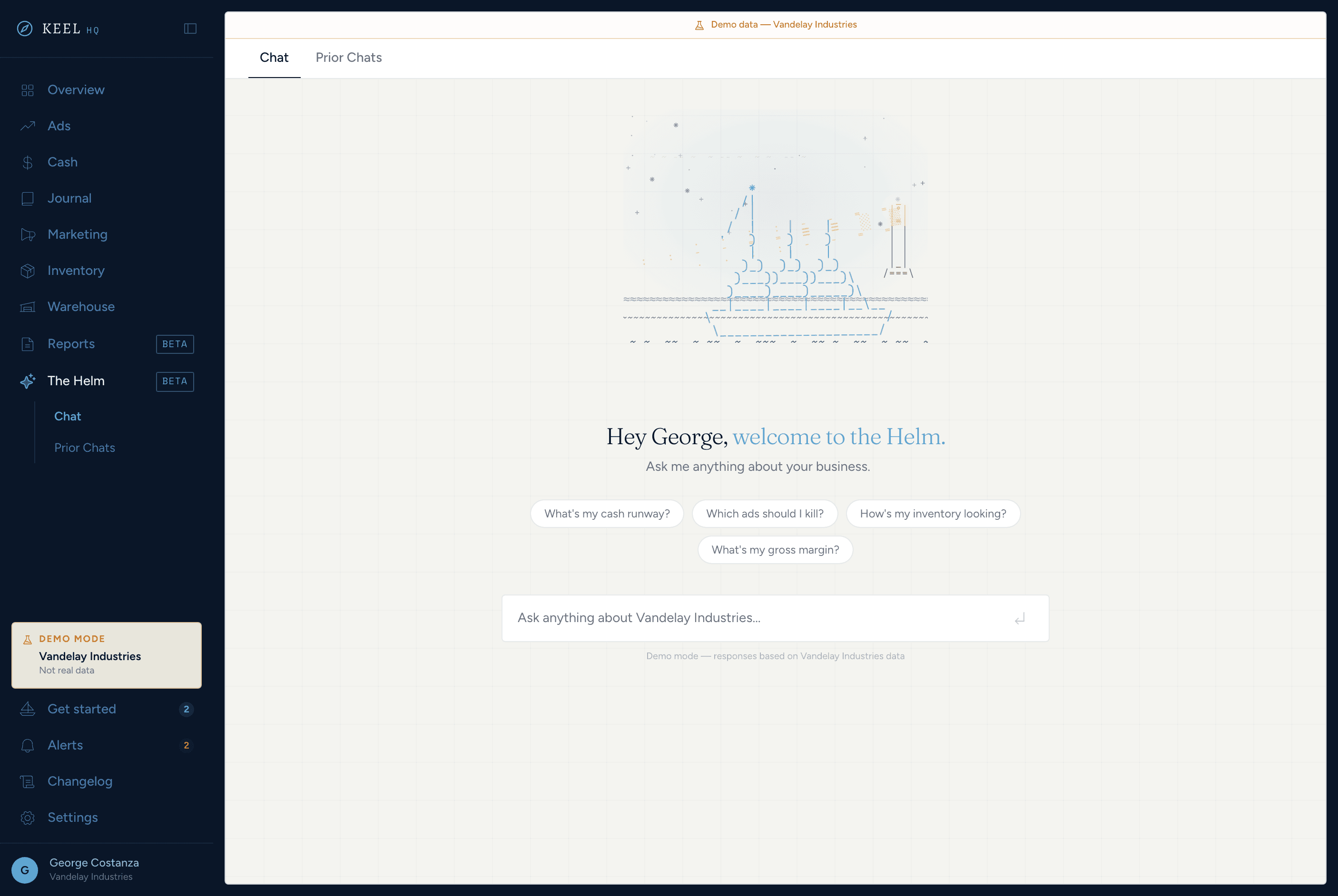 The Helm AI assistant